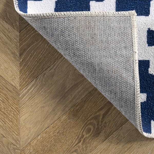 Chiara Machine Washable Modern Geometric Area Rug 4ft X 6ft